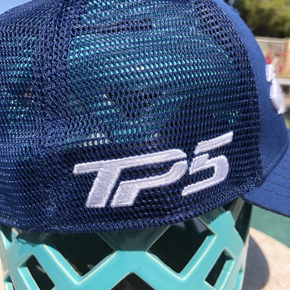 TaylorMade Navy Blue SIM2 TP5 A-Flex Mesh Golf Cap L-XL - Picture 4 of 11